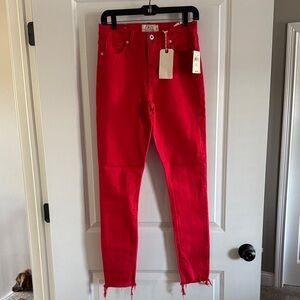 Lucky Brand Red Women's Skinny Jeans